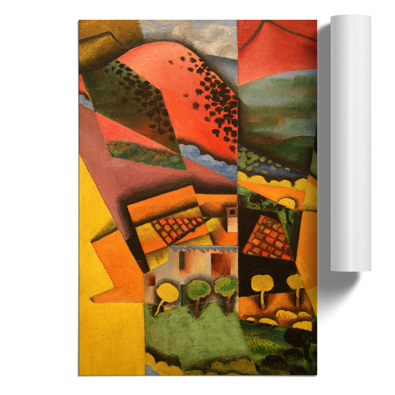 Landscape by Juan Gris - Frameless Print, 30cm H x 21cm W x 0.1cm D