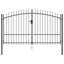 Portail en métal noir Lilbourn-71246278