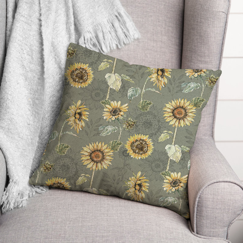 Coussin décoratif en polyester / mélange de polyester, Vert