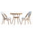 Rylan Indoor/Outdoor Commercial Bistro Set with Table and Chair-908101470-1005890866