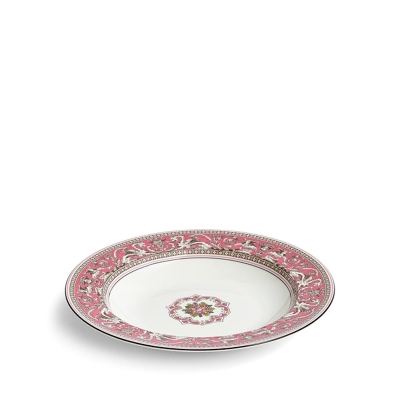 Wedgwood Florentine Colours Rim Soup 8.9In, Pink