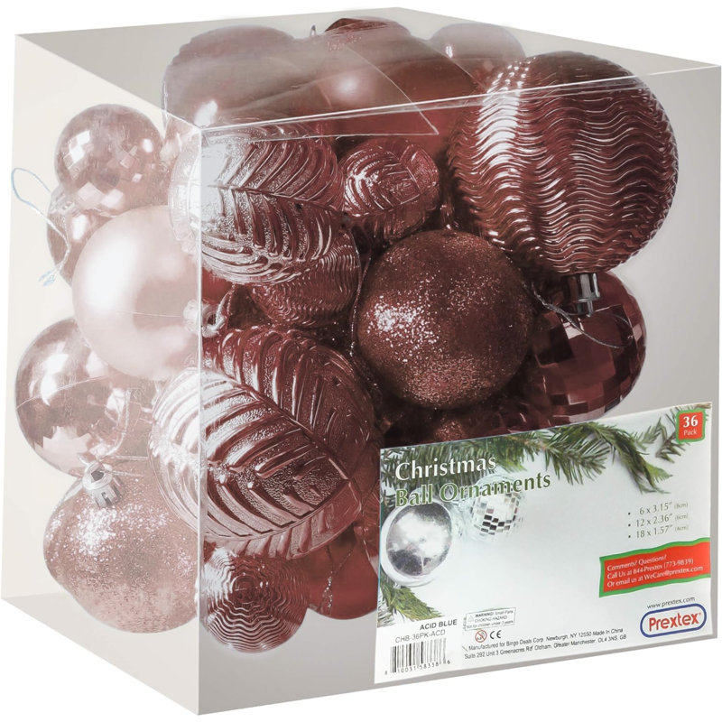 6.5'' Ball Ornament, Rose Gold