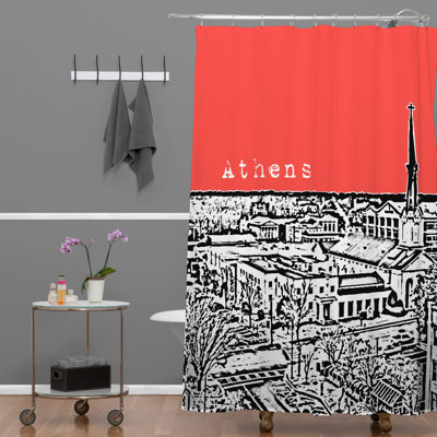 Rideau de douche simple athènes Bird Ave