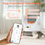 Bac à litière autonettoyant pour chat, bac à litière automatique à couvercle ouvert, contrôle de l'application, protection de sécurité, avec système intelligent de contrôle des odeurs