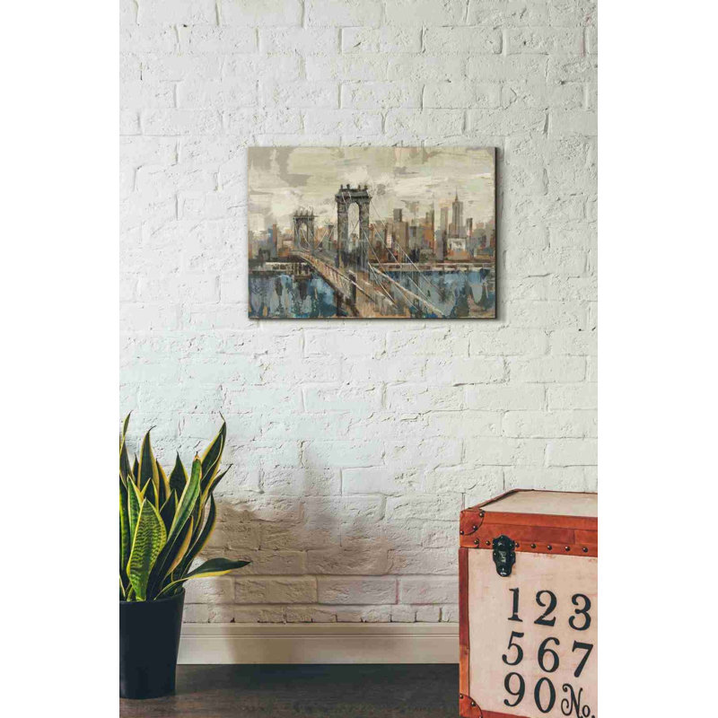 «New York View» par Silvia Vassileva, art mural sur toile, H 18 po x l 26 po