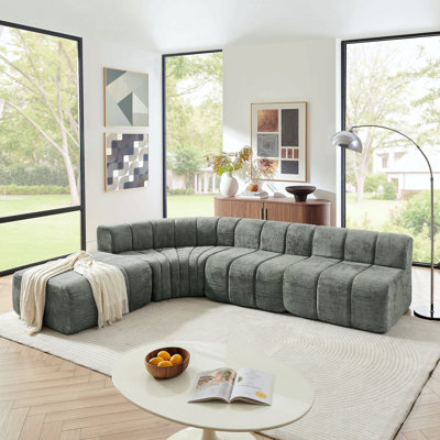 Canapé modulaire modulaire semi-courbé Modern