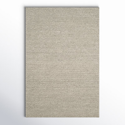 Elle Handmade Wool Silver Rug