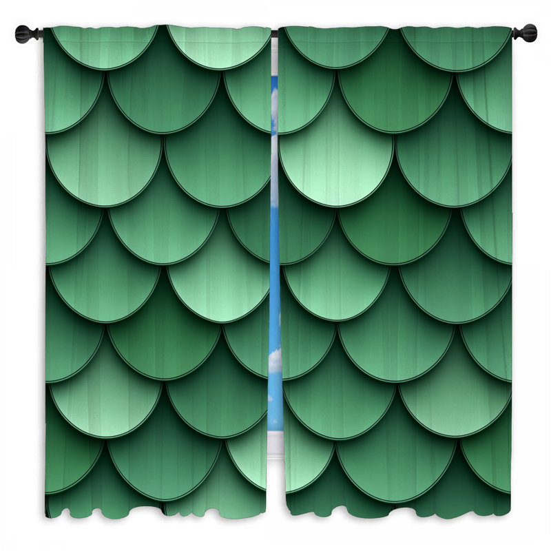 Motif de rideaux de fenêtre Scales, L 56 po x L 78 po
