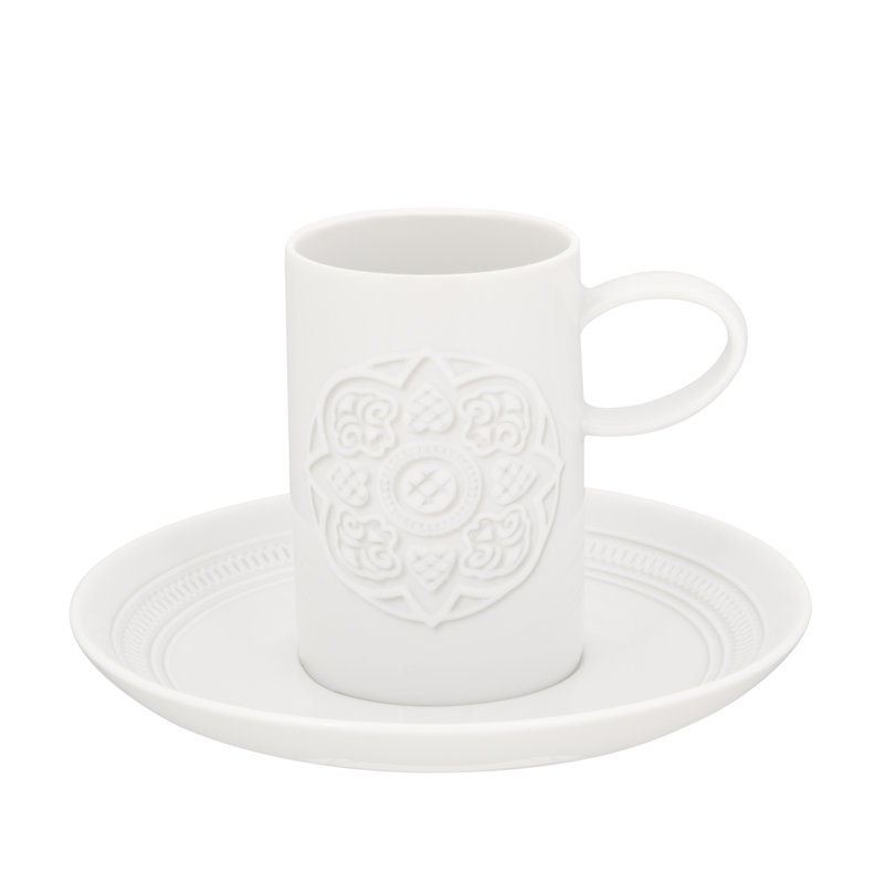 Ornement tasse à café et soucoupe