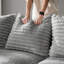 102,4 po à 4 places en velours côtelé gris, confortable et convertible en chaise longue, structure en bois massif, support de 1000 lb pour le velours côtelé, confortable, éponge à haute densité, idéal pour une vie en appartement-1228297424