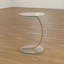 Alexandrina Glass Top Abstract End Table-19877481