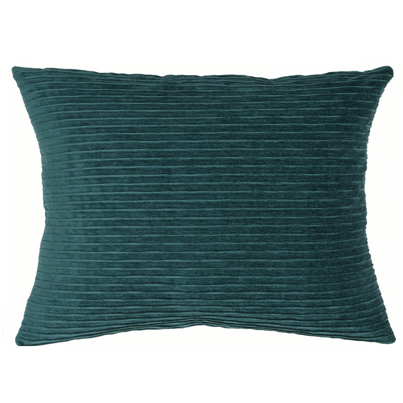 Coussin Bassel, Paon, H 26 po x l 35 po