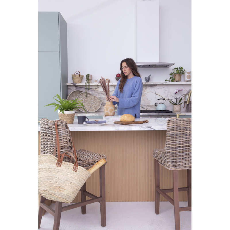 Tabouret de cuisine en rotin