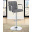 Tabouret de bar chromé réglable avec accoudoirs-1464225610