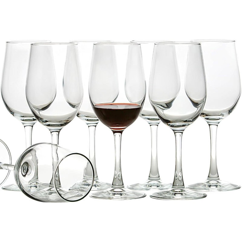 Elegant 11.2Oz Red Wine Glasses For Party, Wedding- Set Of 8