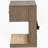 Brown 1-Drawer Nightstand Bedside Table