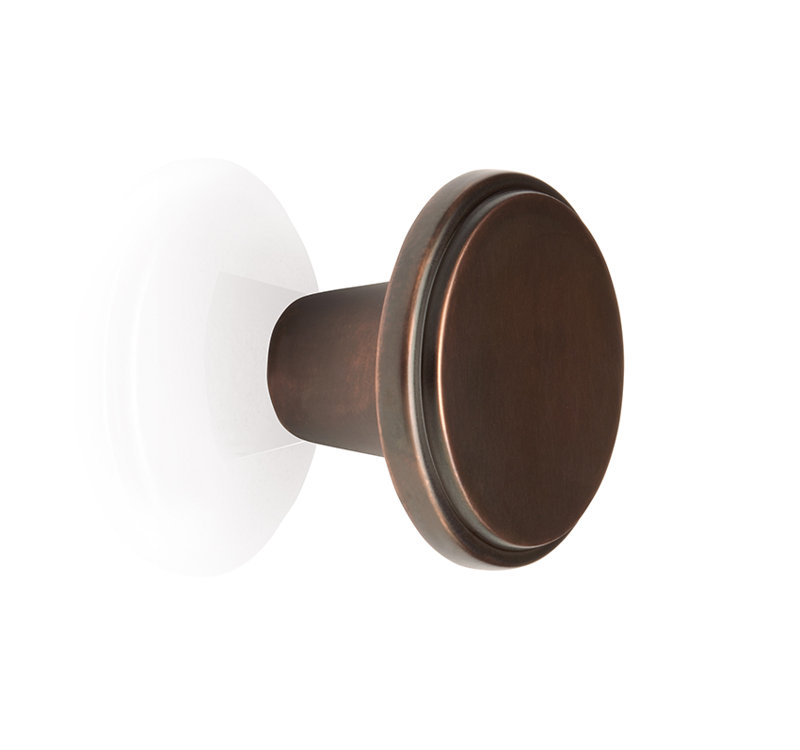 Conwy Round Knob, Polished Nickel, 1.38" H x 1.37" W x 1.37" D