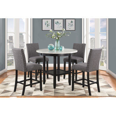 Tabouret de bar gris foncé Marian (ensemble de 2)