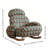 Mendushe Upholstered Rocking Chair