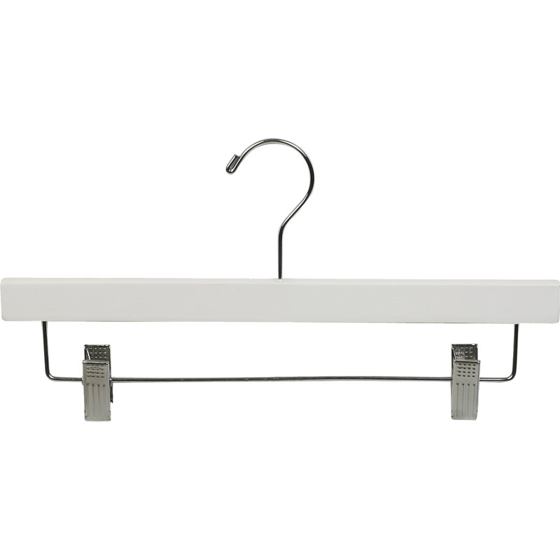 Cintre en bois mince, 100, Blanc