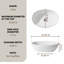 Lavabo vasque de salle de bain ovale en résine à surface solide Casainc-120778151
