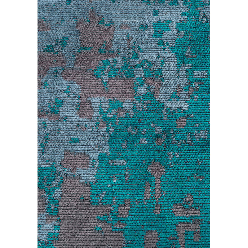 Bev Abstract Hand Loom Indoor / Outdoor Area Rug, Rectangle 7'10" x 9'10"