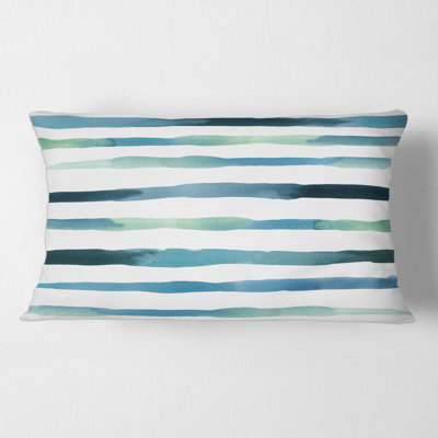 Aquatic Verticals Rectangular Pillow Cover & Insert