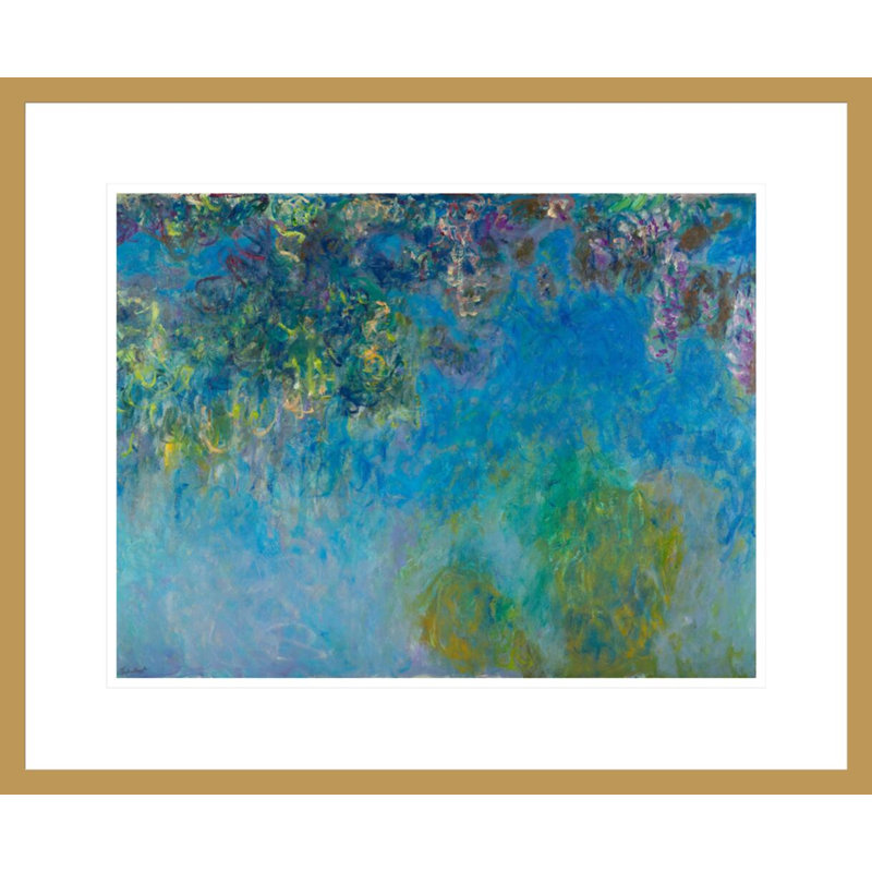 «Wisteria» par Claude Monet, impression giclée encadrée, H 17,75 po x l 21,59 po