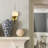 Chianti 6-in Integrated LED ETL Certified Linear Wall Sconce Light with Glass Shade Antique Brass