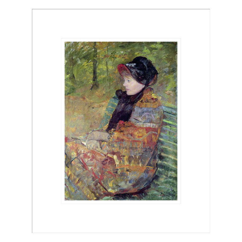 «Portrait of Mlle C. Lydia Cassatt» par Mary Cassatt - Impression sur toile, H 16,75 po x l 13,56 po