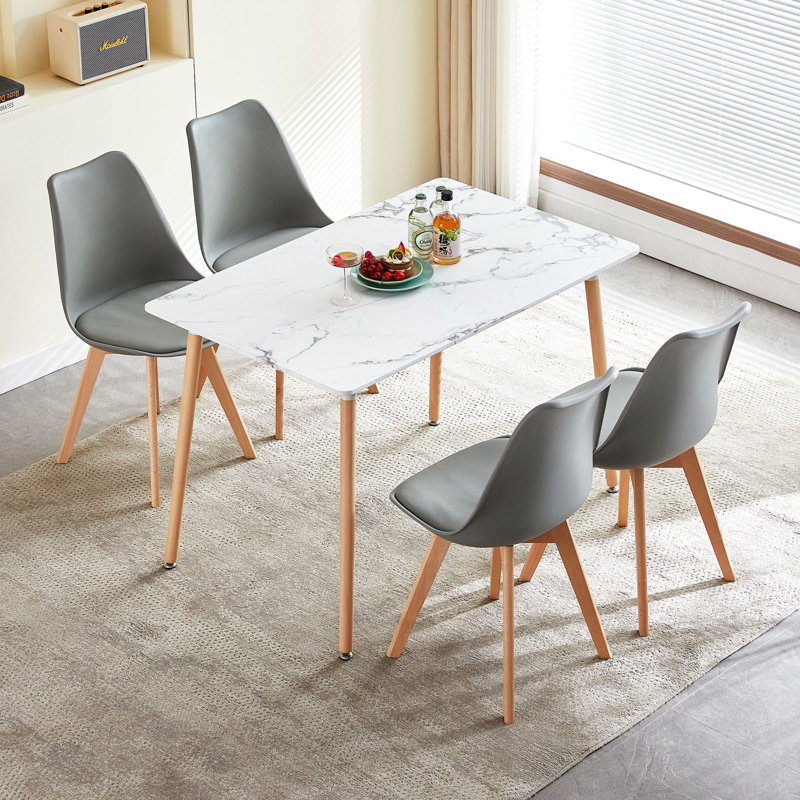 Reese Solid Wood Base Dining Table