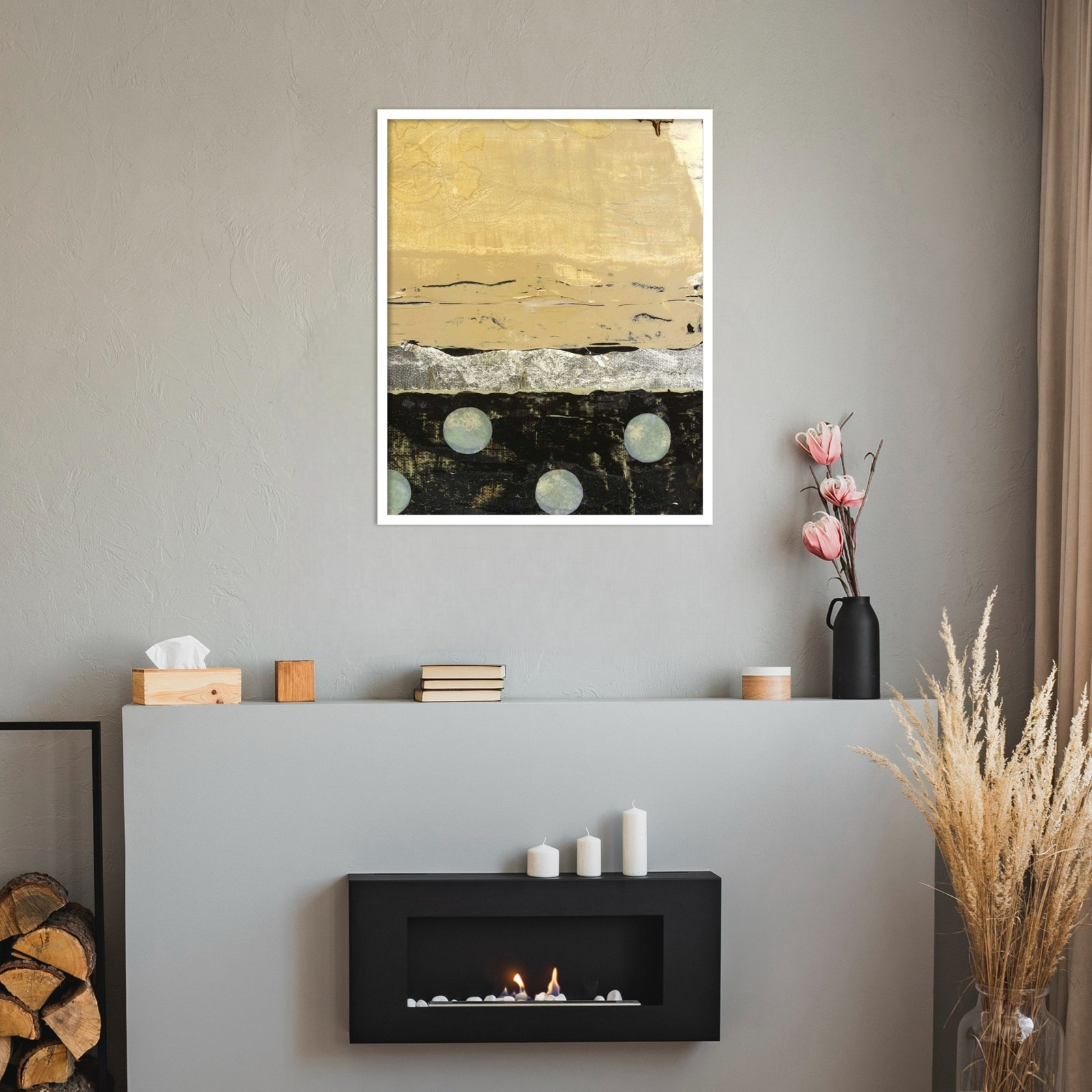 Dirty Weather II Print by Natalie Avondet, 33" H x 27" W, White