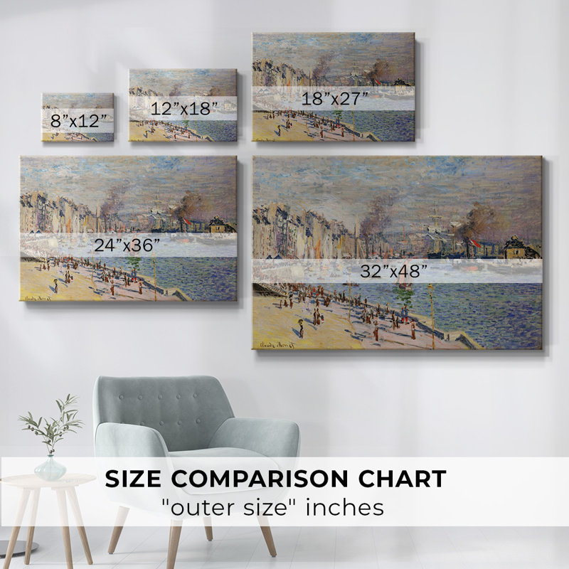 Monet - Toile tendue avec châssis, H 12 po x l 18 po
