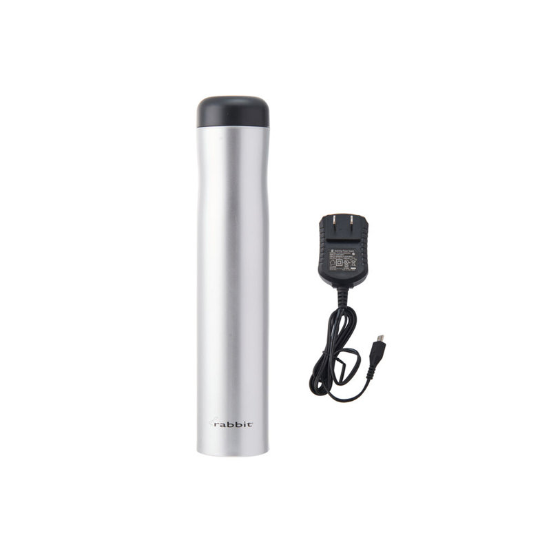 Rabbit Compact Automatic Electric Corkscrew Wine Bottle Opener, Silver