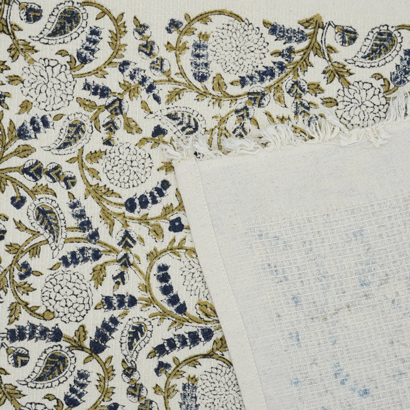 Cotton Hand Block Print Waffle Towels - Perfect Gift for Friends & Family, Stylish and Functional "Gopi", White