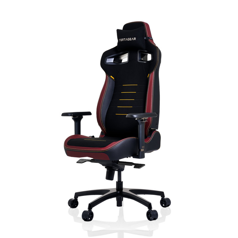 Fauteuil de jeu ergonomique Vertagear PL4800 avec systèmes de siège lombaire et vertaair Contourmax - Ensembles de lumières à DEL RVB - Noir / Blanc