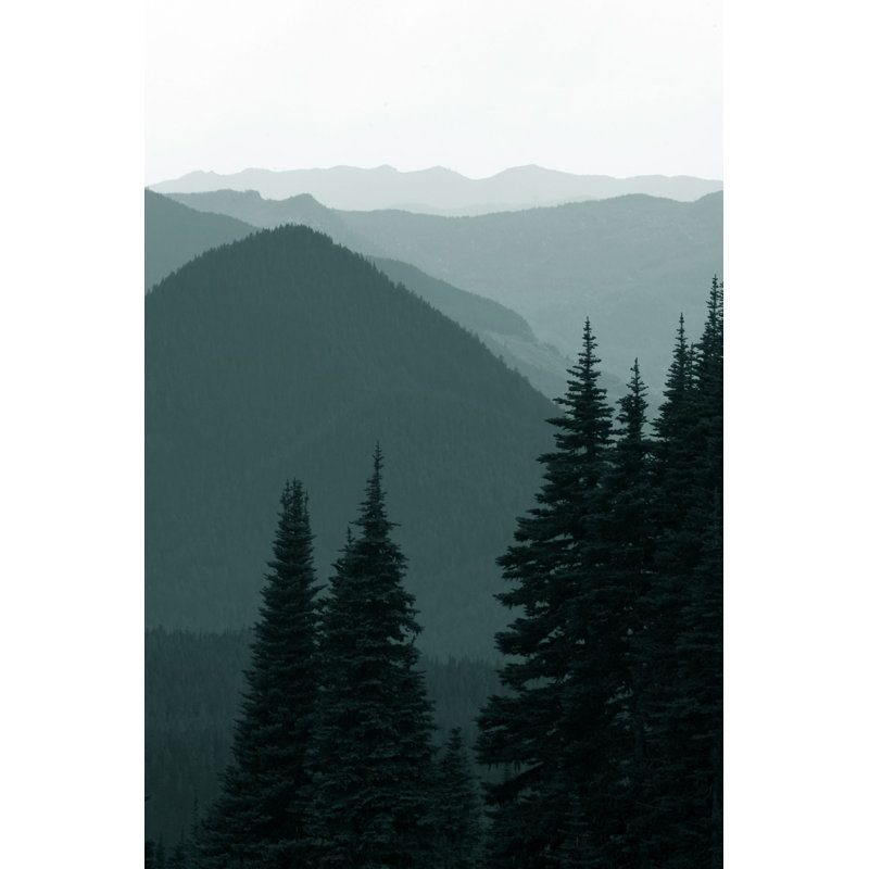 Montagnes en monochrome, H 18 po x l 12 po