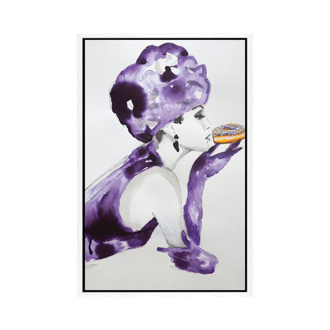 Purple Temptation von Tara Gamel - Galerie-verpackte Leinwand Giclée auf Leinwand