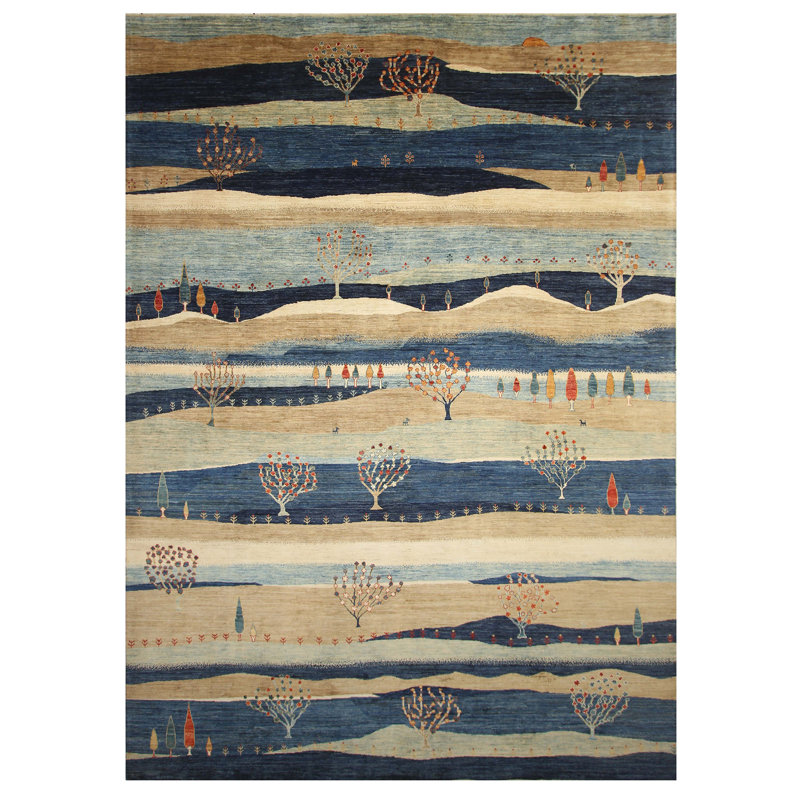 One-of-a-Kind Rectangle 9'9" X 13'4" Hand Knotted Area Rug