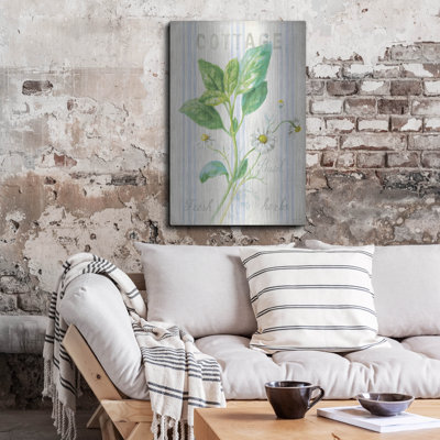 Winston Porter «Floursack Herbs 4» par Danhui Nai, art mural en métal