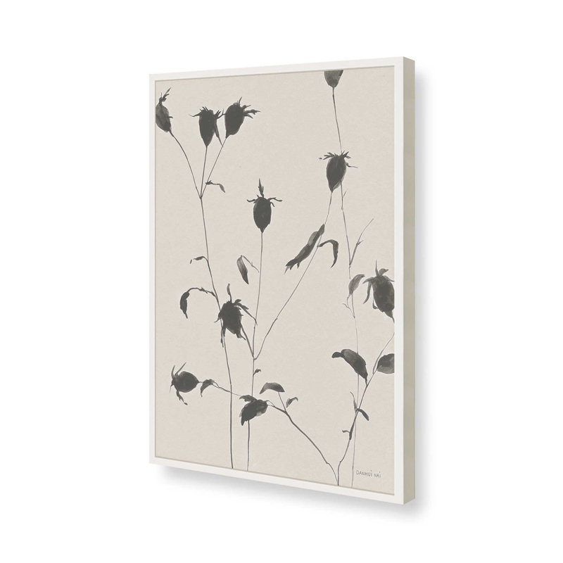 Encre botanique II, Blanc opaque, H 17 po x l 13 po