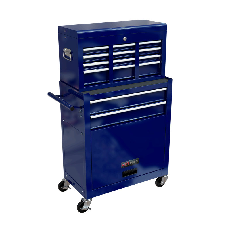 Ensemble de 8 tiroirs Dorcheer, Bleu
