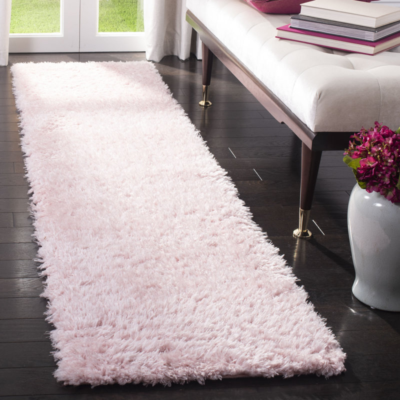 Aubrea Solid Colour Area Rug, Runner 61 x 244 cm