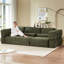 Velours côtelé 4 places Army, suède confortable, structure stable, convient aux grands parents, support doux