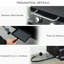 Barbecue de camping de 21,75 po avec 2 brûleurs, allumage, conception pliable, couvercle pour fumer, poignées froides au toucher, cendrier amovible, grille de brûleur portative en acier au carbone, pieds, thermomètre, idéal pour l'extérieur
