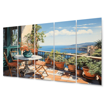 Coastal Cities & Countries Wall Decor on Metal