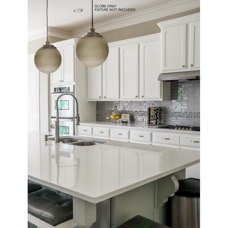 Solus 10" Acrylic Globes with Twist Lock Neck (2-Pack) - No Fixture Included, Smoke