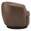 Fauteuil demi-tonneau en cuir Marcy Geniue-1406499531