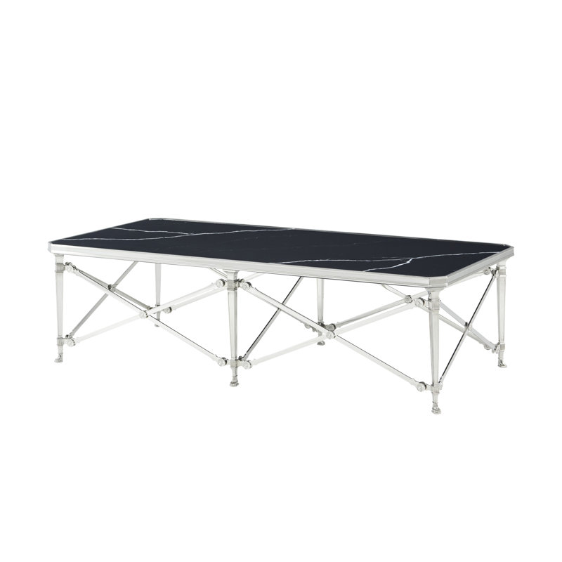 Spencer London Rectangular Nickel Cocktail Table