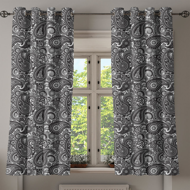 Sateen Blackout Curtain Pair, 50" W x 72" L